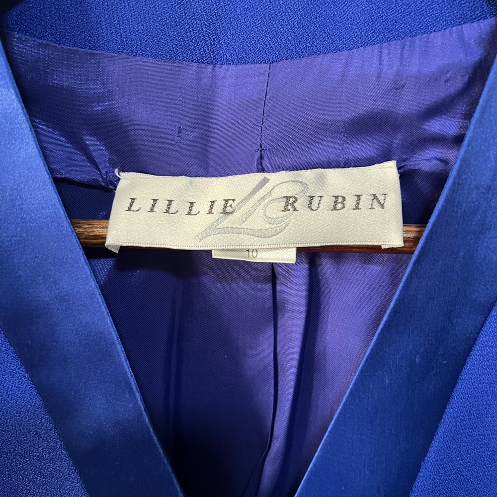 ❌SOLD❌STUNNING Vintage Royal Blue Suit Blazer - Picture 2 of 8